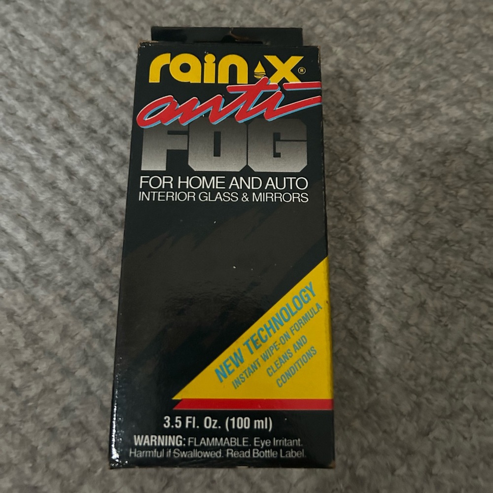 Vintage Rain X Anti-Fog Glass Treatment